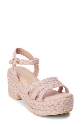 BEACH BY MATISSE Mykonos Platform Sandal in Blush 