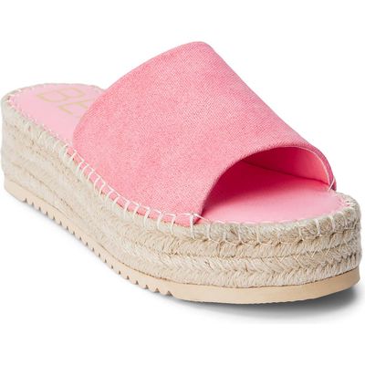 BEACH BY MATISSE Skylar Platform Slide Sandal in Pink 