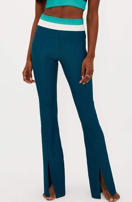 Beach Riot Amalfi Split Flare Pants in Crystal Coast Colorblock 