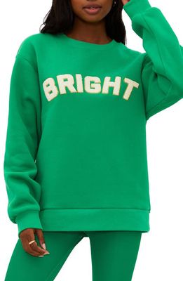 Beach Riot Bright Appliqué Sweatshirt in Jelly Bean