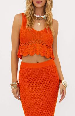 Beach Riot Leigh Cover-Up Top in Sunshine Haze