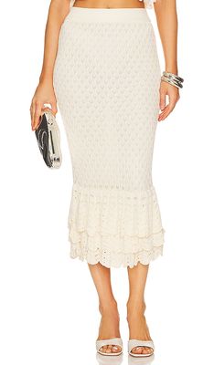 BEACH RIOT Polly Skirt in Ivory