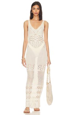 BEACH RIOT Tracy Dress in White