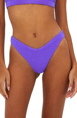 Beach Riot Vanessa High Cut Bikini Bottoms in Ultra Violet