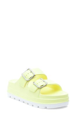 beach slides by J/SLIDES JSlides Simply B Sandal in Yellow Eva 