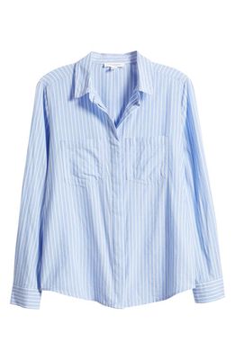 beachlunchlounge Stripe Cotton & Modal Button-Up Shirt in Camden Stripe