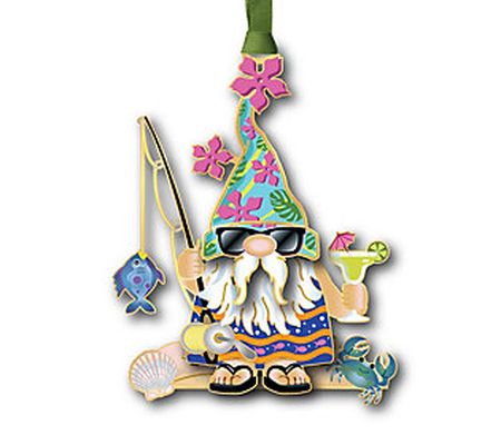 Beacon Designs Solid Brass Coastal Gnome Orname nt
