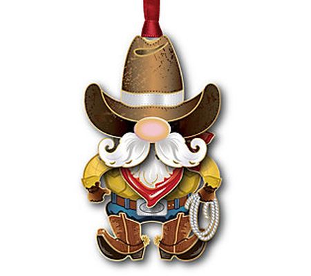 Beacon Designs Solid Brass Cowboy Gnome Ornamen t