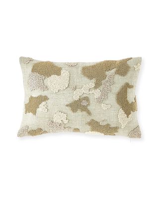 Bead Embroidered Decorative Pillow