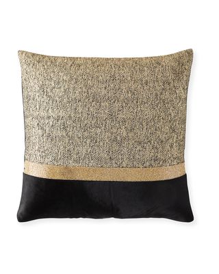 Beaded Decorative Pillow, 22"Sq.