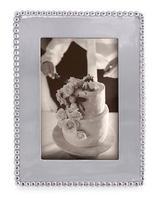 Beaded Engravable Picture Frame, 4" x 6"