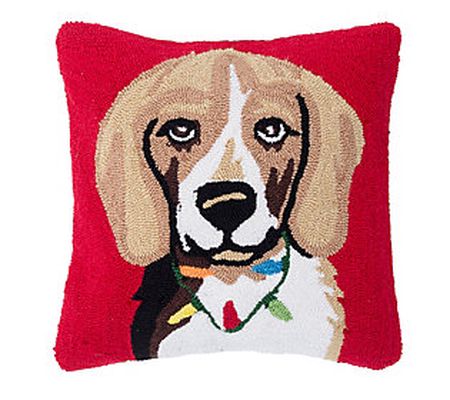 Beagle Holiday Pillow by C&F Home