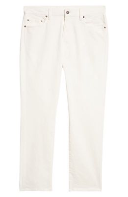 BEAMS Five Pocket Corduroy Pants in White 01
