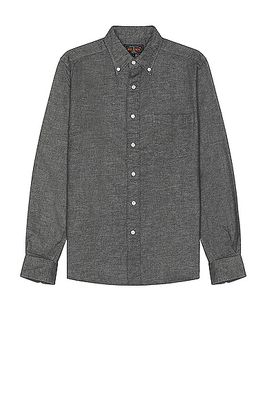 Beams Plus B.d. Flannel Solid Shirt in Grey