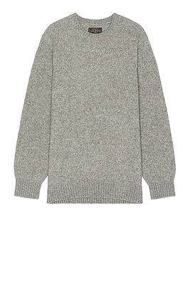 Beams Plus Crew Cashmere Sweater in Grey