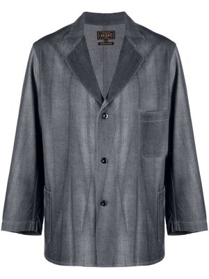 BEAMS PLUS faded-effect single-breasted blazer - Grey