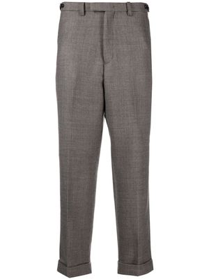BEAMS PLUS herringbone wool straight-leg trousers - Grey