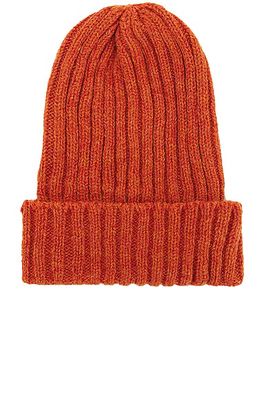 Beams Plus Wool Watch Cap in Orange.