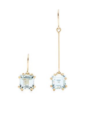 BEATRIZ PALACIOS asymmetric-design drop earrings - Gold