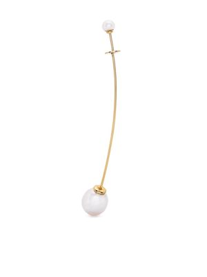 BEATRIZ PALACIOS Floating Pearl single earring - Gold