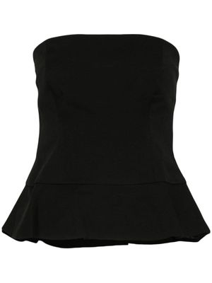 Beaufille Francis twill bandeau top - Black