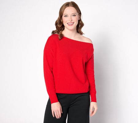 BEAUTIFUL by Lawrence Zarian Off the Shoulder Sweater