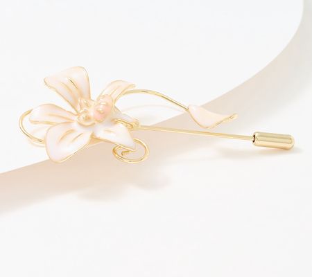 BEAUTIFUL by Lawrence Zarian Orchid Pin