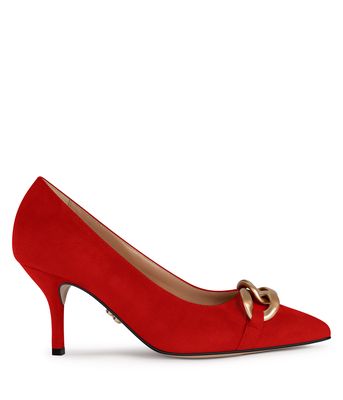 Beautiisoles Women's Camilla Pump Heel in Red