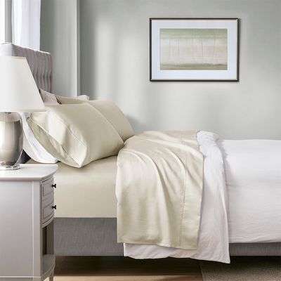 Beautyrest Thermal 1000 Thread Count Sheet Set in Ivory Queen