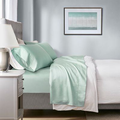 Beautyrest Thermal 1000 Thread Count Sheet Set in Seafoam California King