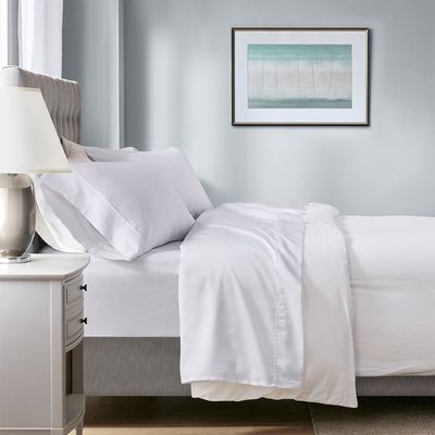 Beautyrest Thermal 1000 Thread Count Sheet Set in White Queen