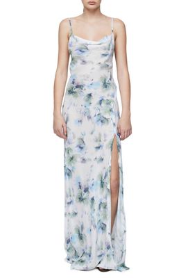 Bec & Bridge Corrine Floral Slit Maxi Dress in Watercolour Floral
