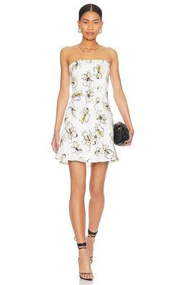 BEC&BRIDGE Giselle Strapless Mini Dress in Ivory