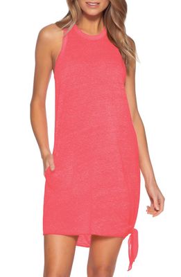 Becca Beach Date Cover-Up Dress in Grapefruit