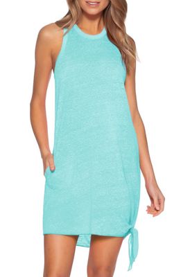 Becca Beach Date Cover-Up Dress in Iced Aqua