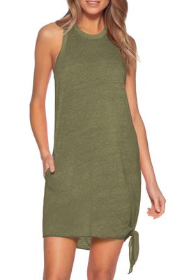Becca Beach Date Cover-Up Dress in Seaweed