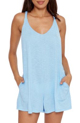 Becca Breezy Basics Cover-Up Romper in Powder Blue 