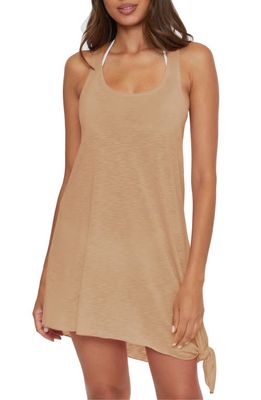 Becca Breezy Basics Knot Hem Cover-Up Dress in Brie 