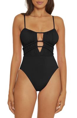 Becca Color Code Santorini One-Piece Swimsuit in Black