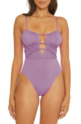 Becca Color Code Santorini One-Piece Swimsuit in Viola
