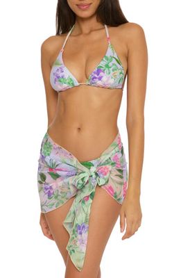 Becca Everglade Cover-Up Sarong in Green Multi