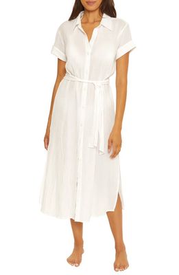 Becca Gauxy Cover-Up Shirtdress in White