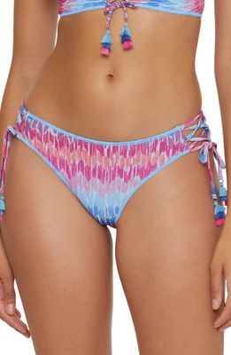 Becca Joshua Tree Metallic Hipster Bikini Bottoms in Blue Multi