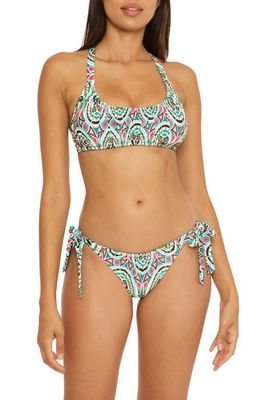 Becca Mosaic Convertible Strap Bikini Top in Multi