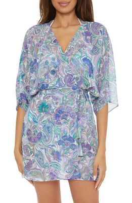 Becca Mystique Paisley Woven Wrap Cover-Up Tunic in Multi