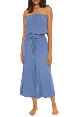 BECCA Ponza Strapless Cover-Up Jumpsuit in Mist