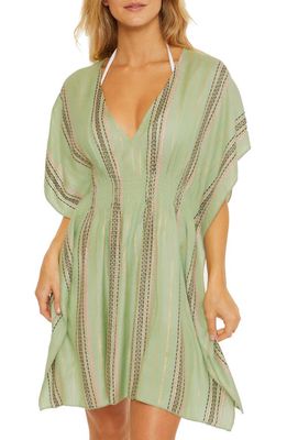 Becca Radiance Woven Cover-Up Tunic in Sage Multi