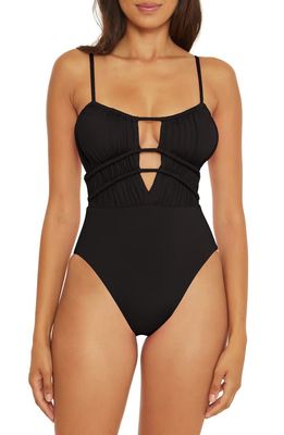 Becca Santorini One-Piece Swimsuit in Black