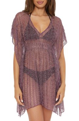 Becca Show & Tell Crochet Cover-Up Tunic in Fig