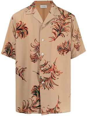 Bed J.W. Ford feather-print shirt - Brown